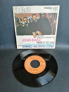 Joan Baez - Ennio Morricone – Here's To You La Ballade Di Sacco E Vanzetti 7" - Bild 1 von 2