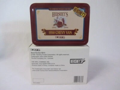 ERTL 1950 CHEVY PANEL VAN HERSHEY 100º ANIVERSARIO FURGONETA DORADA FUNDIDA A PRESIÓN COMO NUEVA Foto 1 de 4