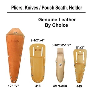 McGuire-Nicholas: Plier Holder, Knife Sheath, Pouch Genuine Leather By Choice - Picture 1 of 20