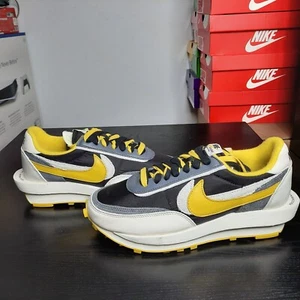 Size 7 - Nike LD Waffle Sacai Undercover Black Bright Citron - Picture 1 of 7