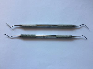 Hu-Friedy Quétin Furcation Curette Curetta Quetin Strumenti Sqmd 1 Sqbl 2 - Picture 1 of 4