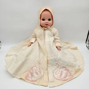 Vintage Kaysam 19" Baby Doll Drink/Wet Molded Hair Handmade Outfit - Picture 1 of 16
