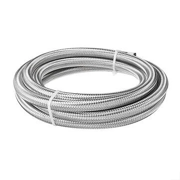 PTFE Fuel Hose 20FT -4AN -6AN -8AN -10AN -12AN Stainless Steel Braided Racing - Image 1 of 2