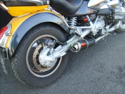 BMW R1200C 1997-2006 MassMoto Pair Exhaust Terminals GP1 Carbon Fiber - Image 1 of 2