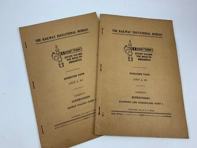 Pair Of Vintage 1938 & 1941 The Railway Educational Bureau Instruction Booklet - Image 1 of 4