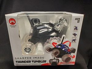 SHARPER IMAGE THUNDER TUMBLER FERNBEDIENUNG 360 SPINNENDES AUTO SPIELZEUG BRANDNEU SCHWARZ - Bild 1 von 7