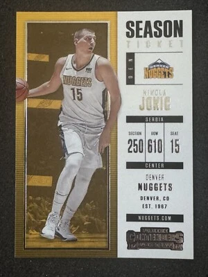 2017-18 Contenders SEASON TICKET Nikola Jokic #88 Denver Nuggets - Image 1 of 2