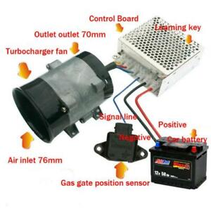 Car 12V 16.5A Electric turbine power Turbo charger 35000rpm+Automatic Controller