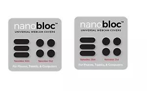 Universal Webcam Covers - Dots and Bars, 7 Pieces each pack - Black (lot 2 pack) - Picture 1 of 6