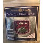 Hand Embroidery Beaded Silk Ribbon Pin Kit by Mill Hill -