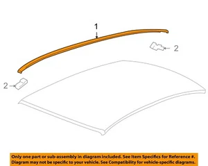 Chevrolet GM OEM 10-15 Camaro-Roof Molding Trim 92217614 - Picture 1 of 2