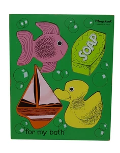 Playskool For my Bath Wooden Puzzle 155AN-16 - Picture 1 of 5
