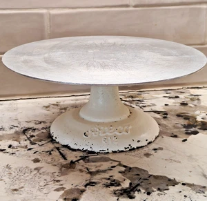 Vtg Ateco 612 Cake Decorating Stand 12" Aluminum Top Cast Iron Base - Picture 1 of 4