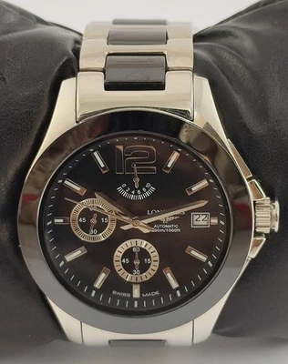 Luxury Longines Quartz Black Dial With "Date" Men Wristwatch "Keep Good Time" - Image 1 of 4