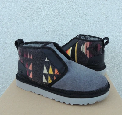 UGG NEUMEL FLEX WOODMONT WOOL SUEDE/ WOOL ANKLE BOOTS, MEN US 8/ EUR 41 ~NEW - Image 1 of 4