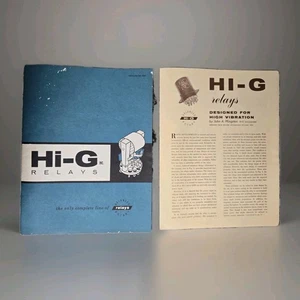 Hi-G Relays Vintage Engineering Catalog • Industrial Reference • Mid-Century - Bild 1 von 7