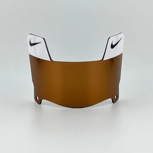 Blanco/Negro Nike - Marrón Cromo Mini Casco de Fútbol Visera con Clips Negros - Imagen 1 de 2