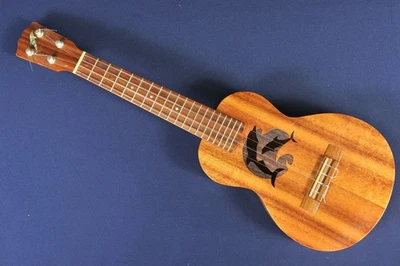 Rare GStringukulele Concert Ukulele with Dolphin Soundhole Halawa Valley Hawaii - Image 1 of 4