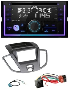 JVC MP3 USB 2DIN DAB Bluetooth CD Autoradio für Ford Transit 2018-2019 schwarz - Bild 1 von 9