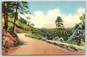 New Mexico Cloudcroft Scenic Highway Vintage Postkarte - Bild 1 von 2
