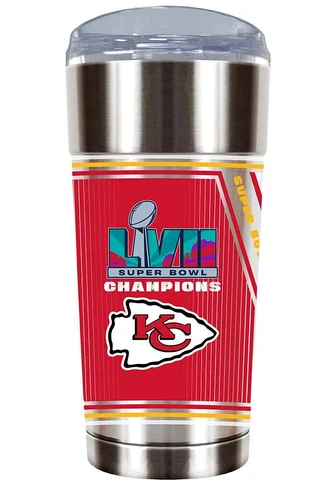 Kansas City Chief's Draft Tumbler 24 oz Vacuum Insulated Beverage Cup Cover