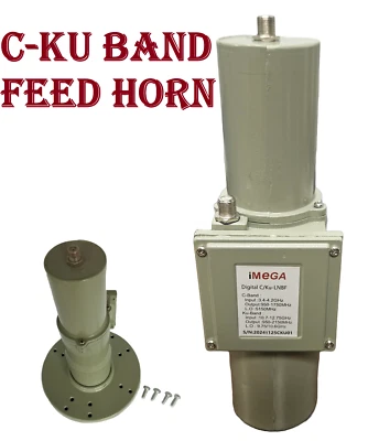 C-KU banda COMBO LNBF DUAL banda larga-UNIVERSAL 3.4-4.2GHz satélite LNB FEEDHORN - Imagem 1 de 4
