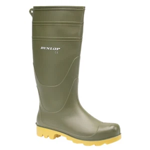 Botas Wellington Dunlop W014E PVC Verde - Resistentes a aceites y álcalis - Imagen 1 de 1