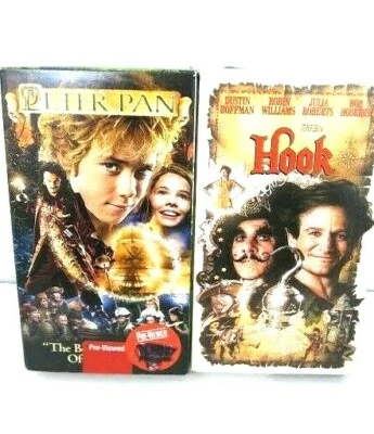 VHS Movie Tapes Hook Peterpan E.T The Wizard Of Oz Close Encounters Set Of 5  - Image 1 of 4