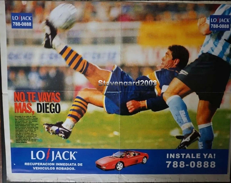 DIEGO MARADONA - BOCA JUNIORS - 原版海报 — 第 1/1 张图片