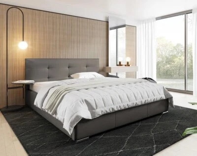 Bett Lazio Modern Design Schlafzimmer Kollektion Doppelbett Loft Größenauswahl - Bild 1 von 3