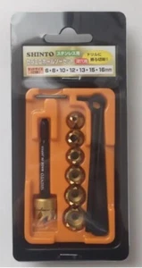 SHINTO 1/4" SHANK MINI HOLE SAW SET DEEP TYPE (6.8.10.12.13.15.16mm) C5811 - Picture 1 of 5