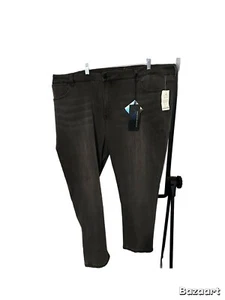 Jean para mujer Diane Gilman talla 24 gris oscuro nuevo con etiquetas denim Pure Lux - Imagen 1 de 8