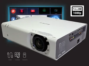 3LCD Projector 5000 ANSI WUXGA Full HD Closed Captioning - Bring the Cinema Home - Picture 1 of 12