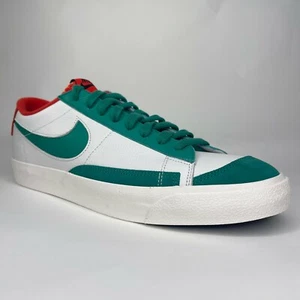 Nike Mens Blazer Low '77 Vintage By You White Green Red Shoes Size 13 DO7395-991 - Picture 1 of 7