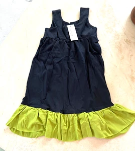 Priced to Sell! NWT A.T.U.N. Girls Size 5-6 Navy/ Lime Green Sundress - Picture 1 of 3