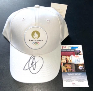 NOVAK DJOKOVIC SIGNED 2024 PARIS OLYMPICS HAT CAP FRENCH OPEN AUSTRALIAN JSA - Picture 1 of 2