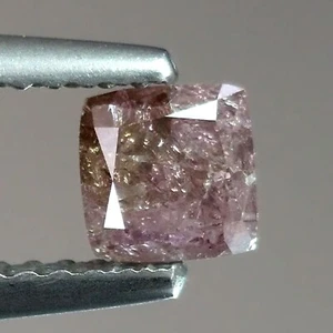 0.68cts Square Cushion Fancy Purple Pink Argyle Untreated Natural Loose Diamonds - Picture 1 of 5