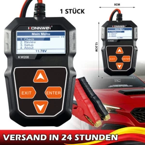 6V-12V Batterietester KFZ 100-2000 CCA Ladesystem Analysator Autobatterie KW208 - Bild 1 von 16