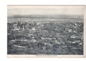Montreal From Mount Royal, Quebec, Vintage Aerial View Postcard #2 - Picture 1 of 2
