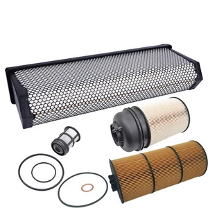 Air & Oil & Fuel Filter Compatible With Freightliner Cascadia DD13 DD15 DD16 - Picture 1 of 12