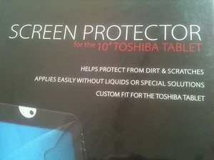 2 PACK 10 INCH TOSHIBA THRIVE TABLET ANTI-SCRATCH SCREEN PROTECTORS PA1496U-1TSP - Picture 1 of 7