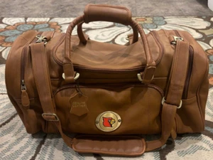 Mercury ASI 70649 Louisville Cardinals genuine leather duffel bag - Picture 1 of 4