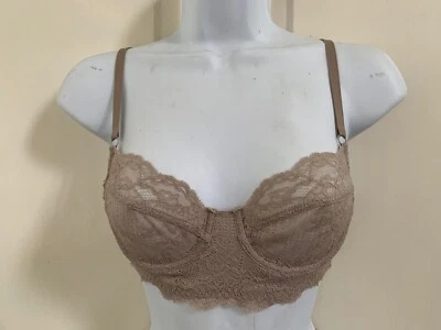 GAPBody Beige Lace Underwire Sheer Bra Sz 32A - Image 1 of 4
