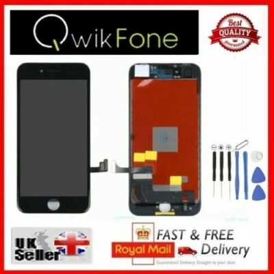 QWIKFONE For Apple iPhone 8 A1863 A1905 A1906 Retina Black LCD Screen Replacement Display