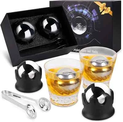 Gifts for Men Dad, Whiskey Ice Sphere - Father's Day, Birthday, Christmas Sealed - Image 1 of 4