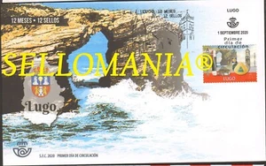 2020 LUGO 12 MONTHS RIBEIRA CAMINO DE SANTIAGO 5369 FDC SPD TARIFA A TC23937 - Picture 1 of 1