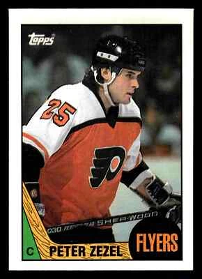 1987-88 Topps Peter Zezel #71 - Philadelphia Flyers - Image 1 of 2
