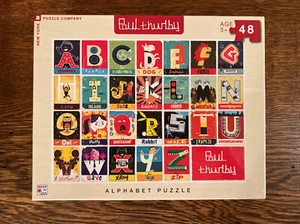 ALPHABET puzzle 48 pieces by Paul Thurlby  24" x 18" York Puzzle Co ~ New/Sealed - Picture 1 of 2