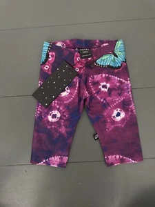 Nwt  Terez Kids Girl's Tie Dye Cropped Leggings Size Small - Picture 1 of 4