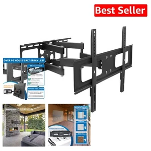 Weatherproof Full Motion TV Mount for 37-80" Screens - Durable Outdoor Bracket - Picture 1 of 11
